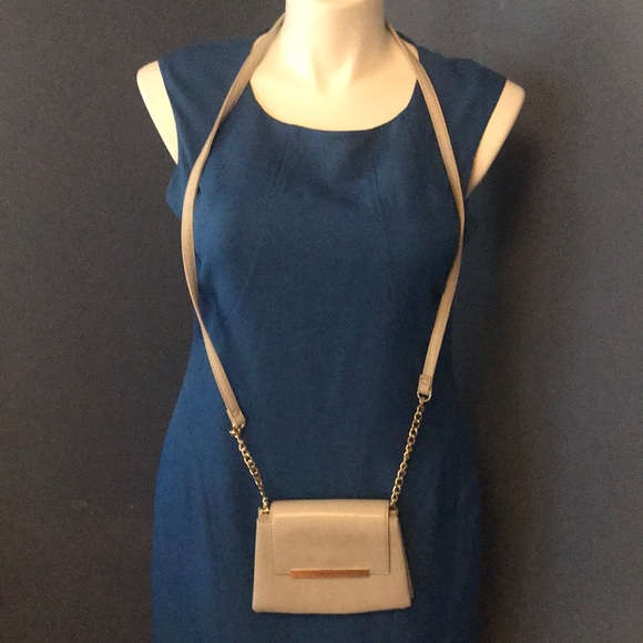 Tahari Handbags - Tahari light gray crossbody bag